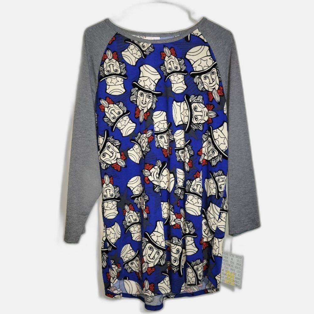 New Uncle Sam Patriotic America Usa Top 3xl